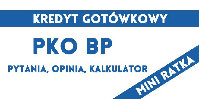 mini ratka PKO BP pozyczka gotówkowa